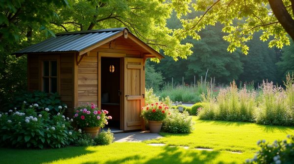 La cabane de jardin composite : un choix audacieux pour un extérieur durable