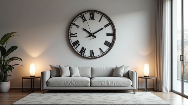 Optez pour une horloge moderne qui sublime votre salon